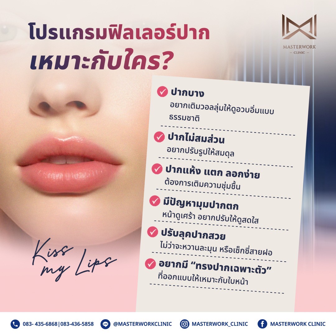 ฟิลเลอร์ปาก masterworkclinic